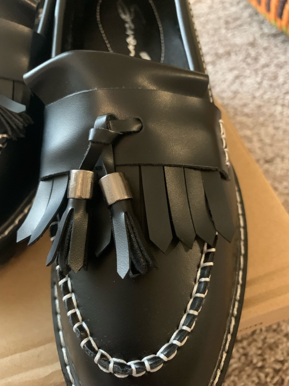 Seven7  Black Tassel Loafers - Picture 5 of 6